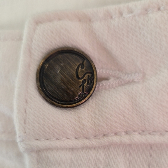 Cosmic Blue Love White Boyfriend Jeans Women's Size 30 - Picture 4 of 12